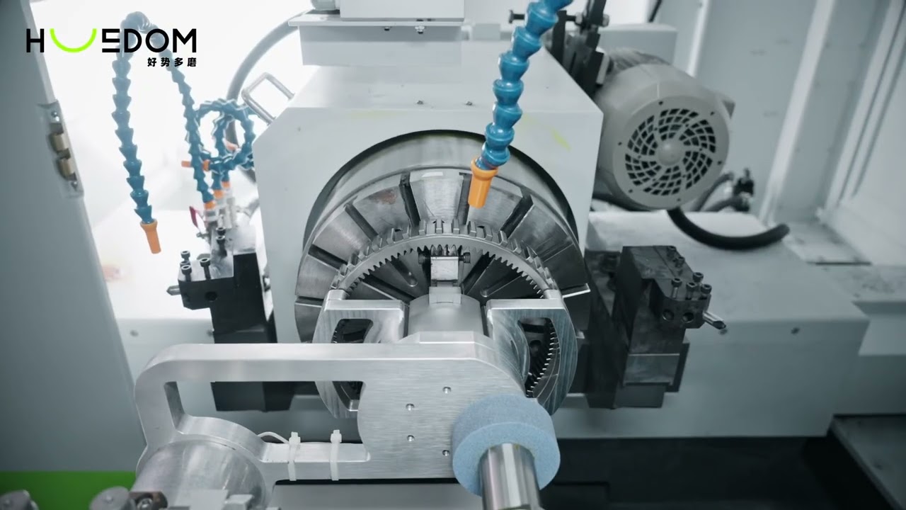 ‪@TITANSofCNC‬ High-precision compound cylindrical grinding machine.#cncmachine #grinding